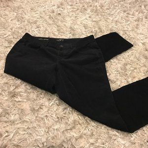LOFT black corduroy pants